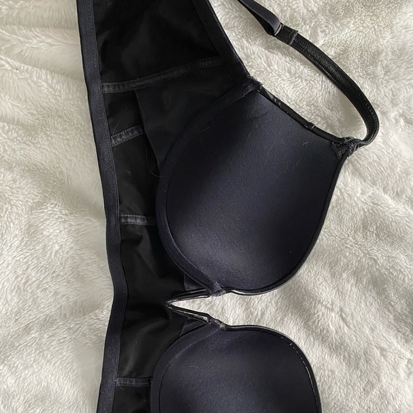 La Senza Faux Leather Push Up Wire Bustier Top - Picture 4 of 5